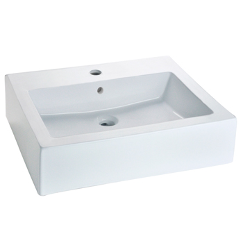 LAVABO SOBREPONER 1 PERFORACION CON REBOSADERO BLANCO HELVEX LV FUTURA1